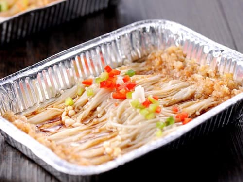 枣庄锡纸烤金针菇
